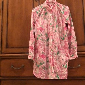Lily Pulitzer Natalie Shirtdress Cover-Up